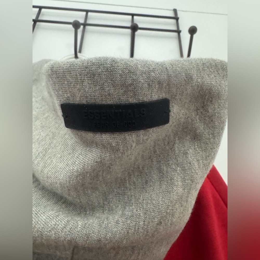 Fear of God Red and Gray Crewneck Sweater - Picture 4 of 8